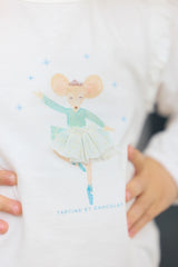 T-SHIRT Ecru Illustration Winter Garden