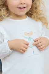 T-SHIRT Ecru Illustration Winter Garden