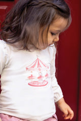 T-SHIRT praline Illustration Merry -Go -Round
