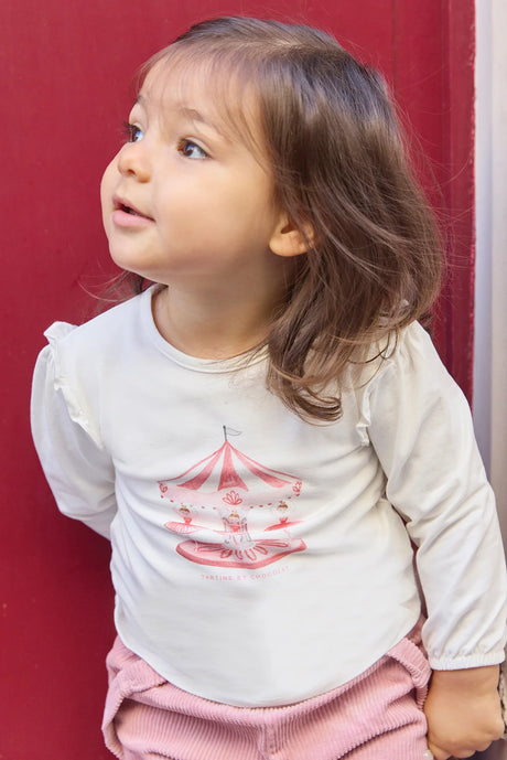 T-SHIRT praline Illustration Merry -Go -Round