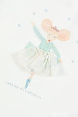 T-SHIRT Ecru Illustration Winter Garden