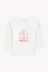 T-SHIRT praline Illustration Merry -Go -Round