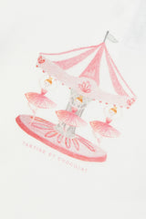 T-SHIRT praline Illustration Merry -Go -Round