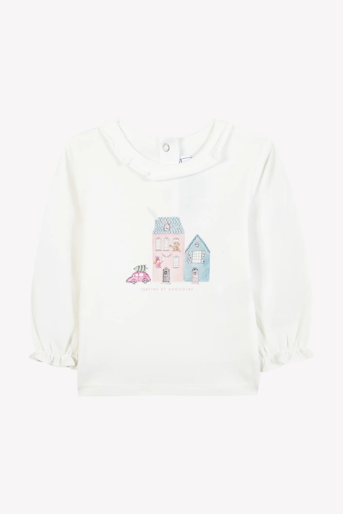 T-SHIRT Plum Illustration Country House
