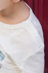 T-Shirt - Ecru Illustration raccoon