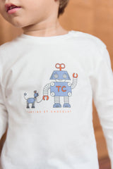 T-SHIRT - Rust Illustration robot