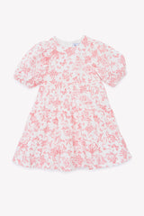 Long Dress Praline Inspiration Toile de Jouy - Pink
