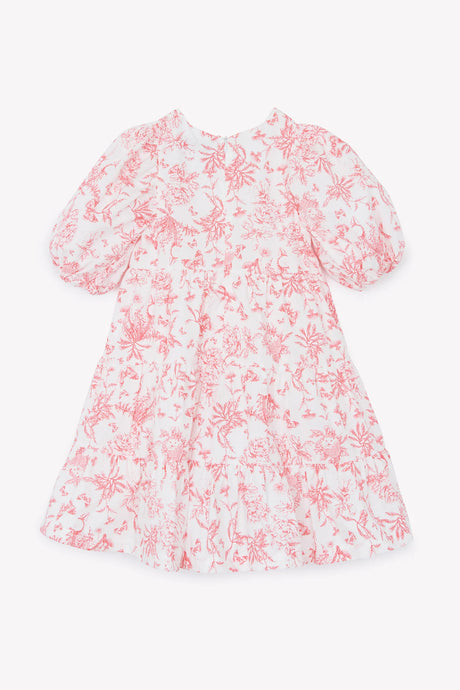 فستان طويل من مجموعة برالين إنسبيرايشن بطبعة توال دو جوي – وردي