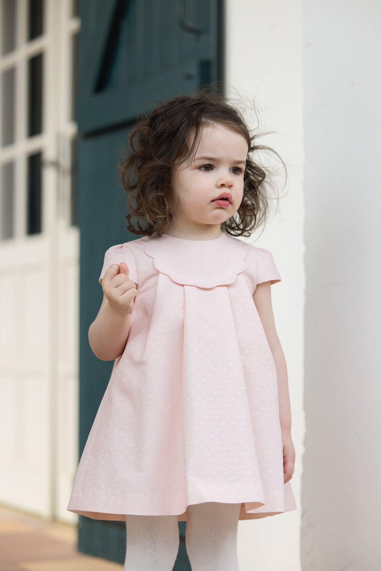 Dress Lurex Powder Pink