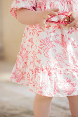 Baby Dress Praline Inspiration Toile de Jouy - Pink