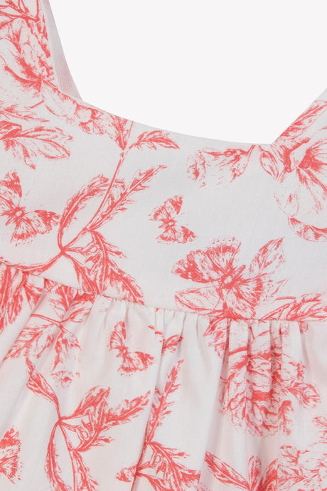 Baby Dress Praline Inspiration Toile de Jouy - Pink