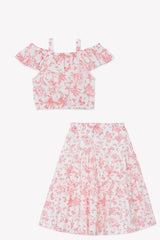 Top & Skirt Praline Inspiration Toile de Jouy - Pink