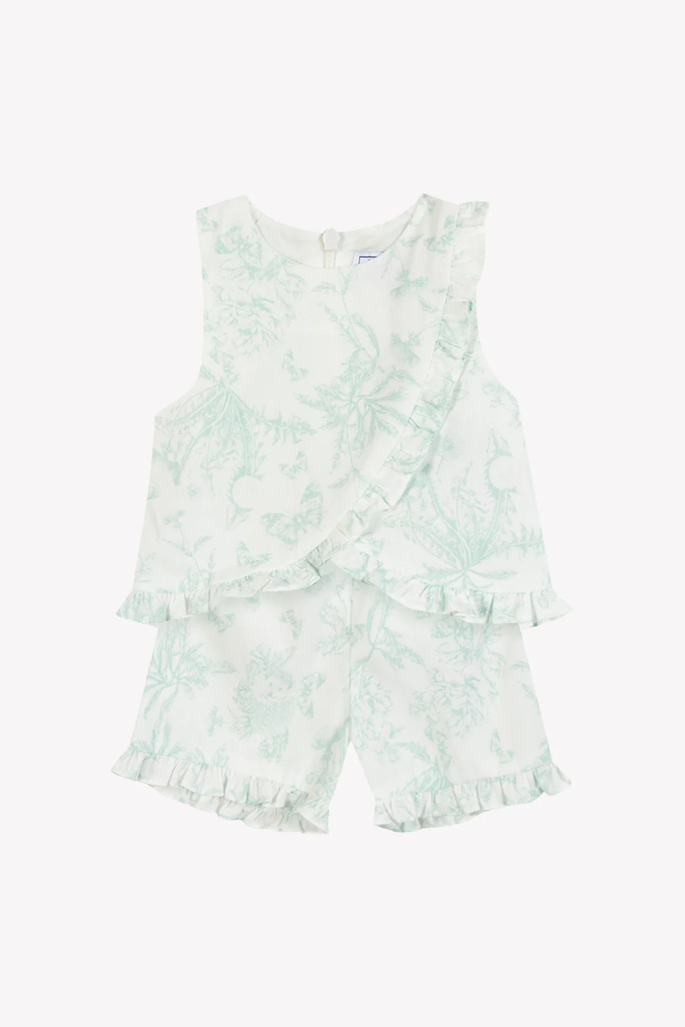 Short Set -  Praline Inspiration Toile de Jouy Lagoon Blue
