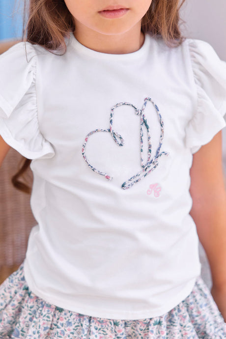 T-Shirt - Butterfly Print Fabric Liberty