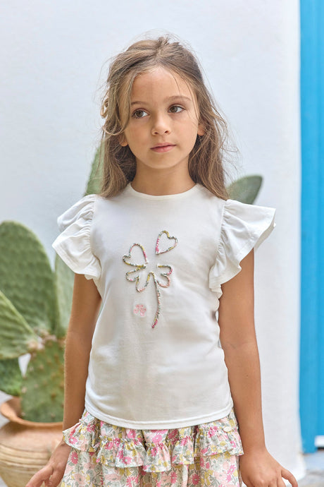 T-Shirt - Flower Print Fabric Liberty