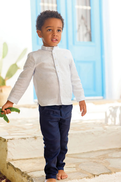 Pants - Navy Cotton Ceremony