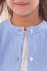 Cardigan - Azure Cotton Embroidered