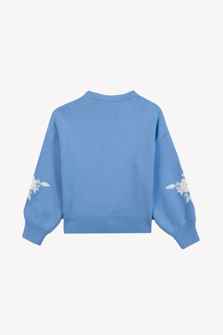 Cardigan - Azure Cotton Embroidered