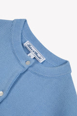 Cardigan - Azure Cotton Embroidered