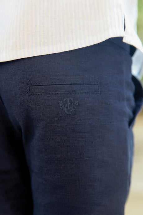 Pants - Navy Cotton Ceremony