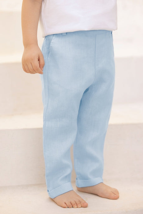 Pants - Blue Seaside Cotton