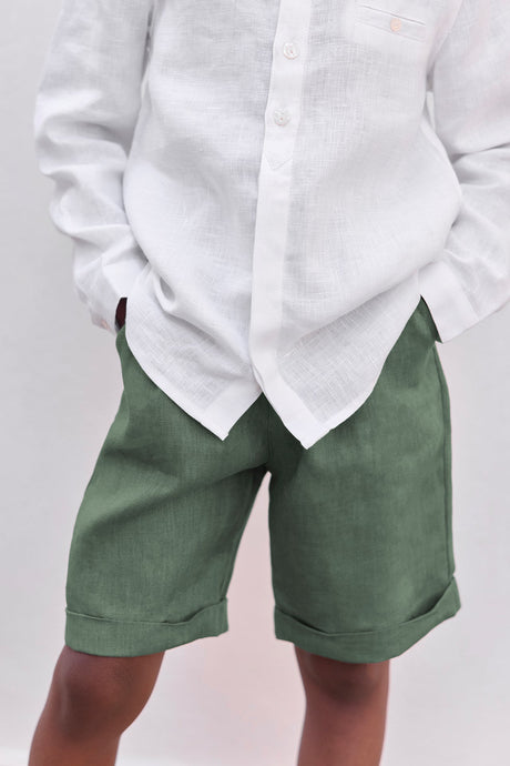 Shorts - Khaki Linen Ceremony
