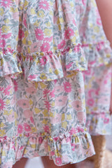 Skirt - Cotton Print Fabric Liberty Citrus