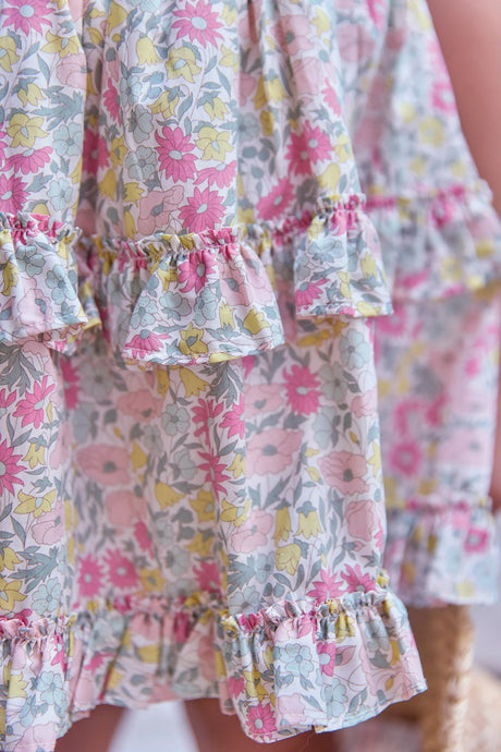 Skirt - Cotton Print Fabric Liberty Citrus