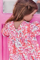 Dress - Pink Cotton Print Fabric Liberty
