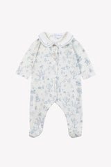 Pyjama - Sky Blue Cotton Print Fantasy Garden