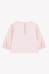 T-Shirt Misty Pink Cotton Dancing Mouse Print