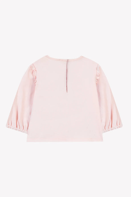 T-Shirt Misty Pink Cotton Dancing Mouse Print