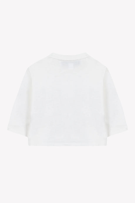 T-Shirt Ecru Cotton Castle Print