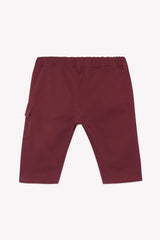 Pants - Burgundy Cotton Piqué