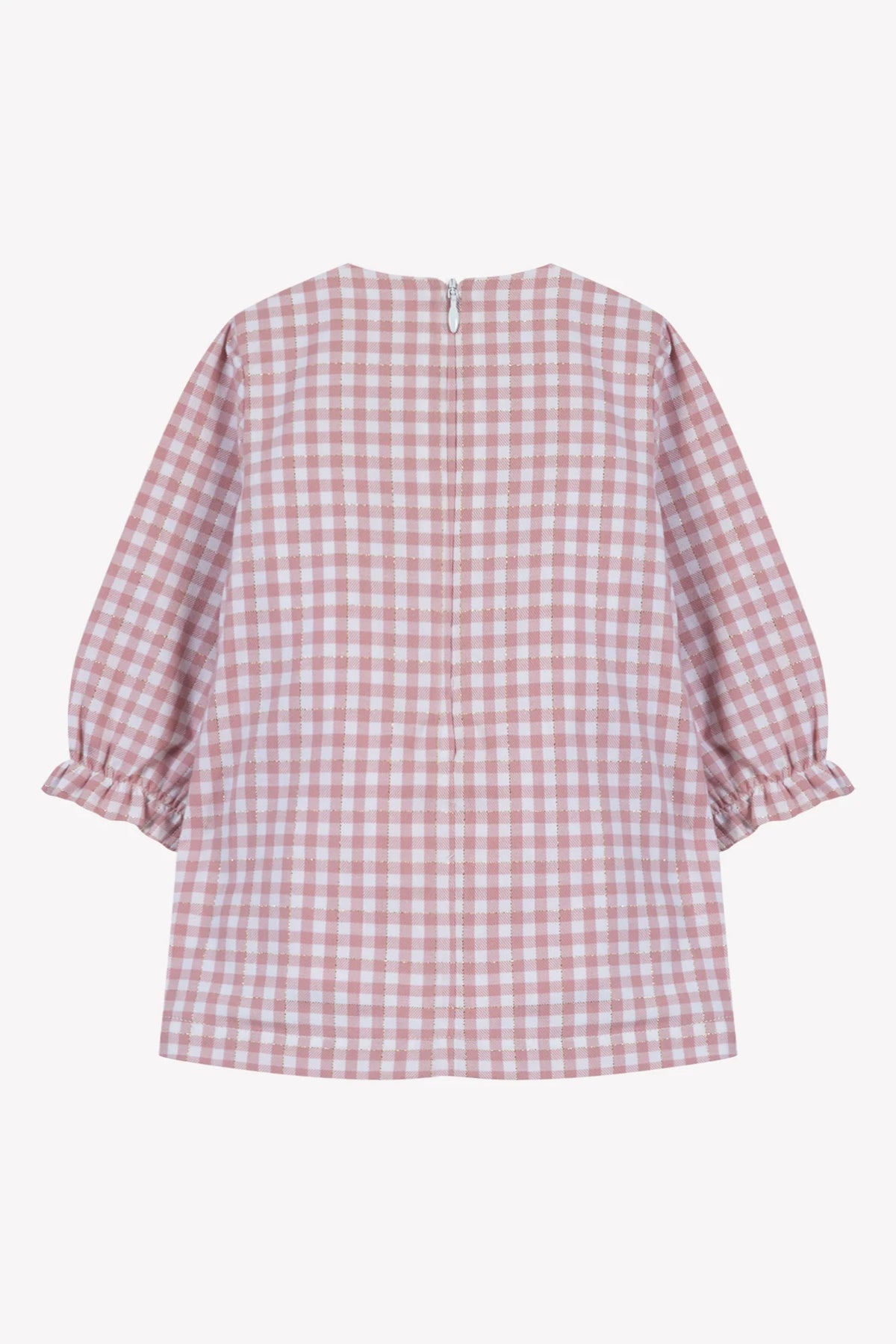 Dress - Blush Cotton Smocks Two-Tone Gingham