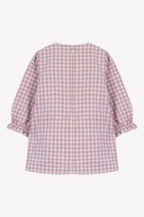 Dress - Blush Cotton Smocks Two-Tone Gingham