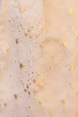 Dress - Pink Cotton Golden Patterns