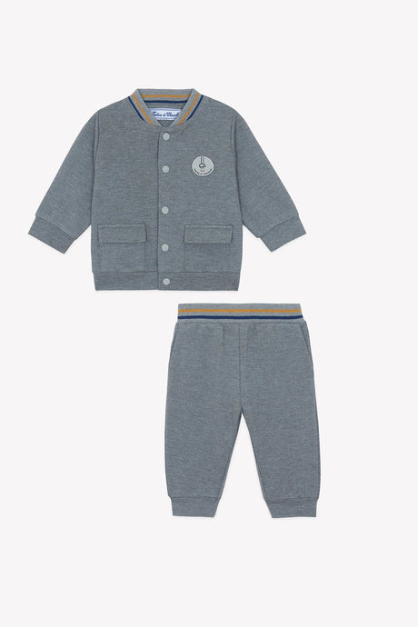 Jogging Suit - Mottled Grey