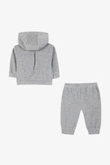 Jogging Suit - Mottled Grey Bows
