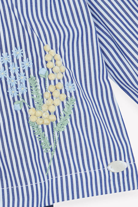 Set - Nuage Cotton Ruffled Sleeves