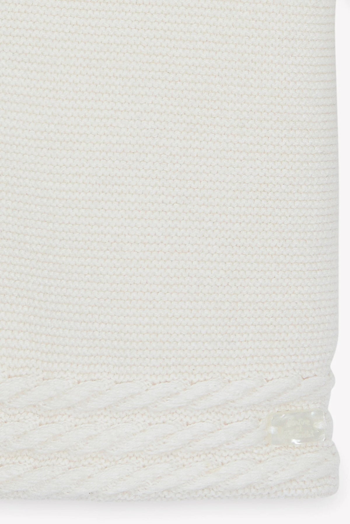 Coat - Ecru Mottled Cable-Knit