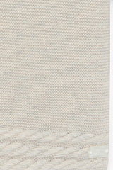 Coat - Beige Mottled Cable-Knit
