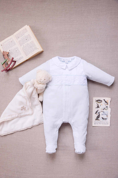 Set - Pink Pyjamas and Toile de Jouy Bib