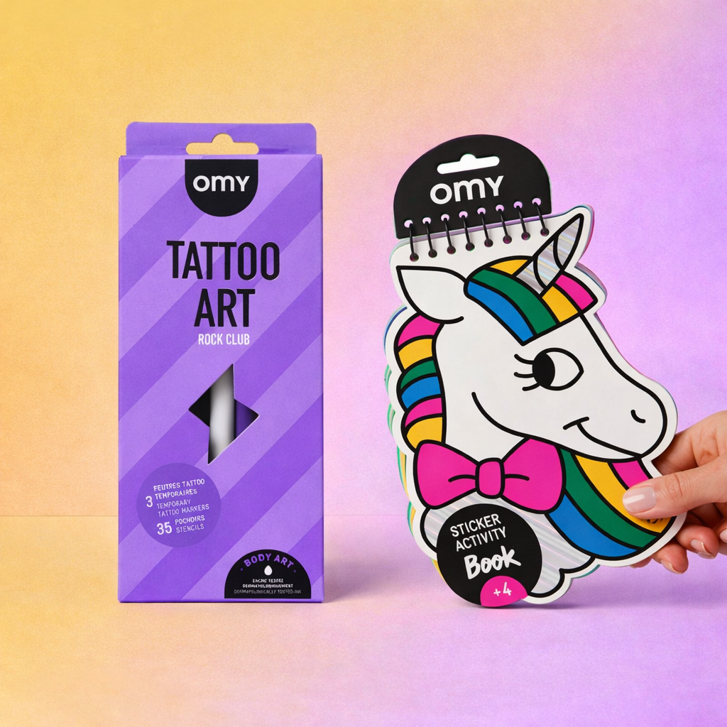 Combo Set Sticker Activity Book Lily & Tattoo Art Rock Club