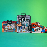 Combo Set Sticker by Number NoteBook Street  & 2 Fabulous Stickers - Sushi & Gaming