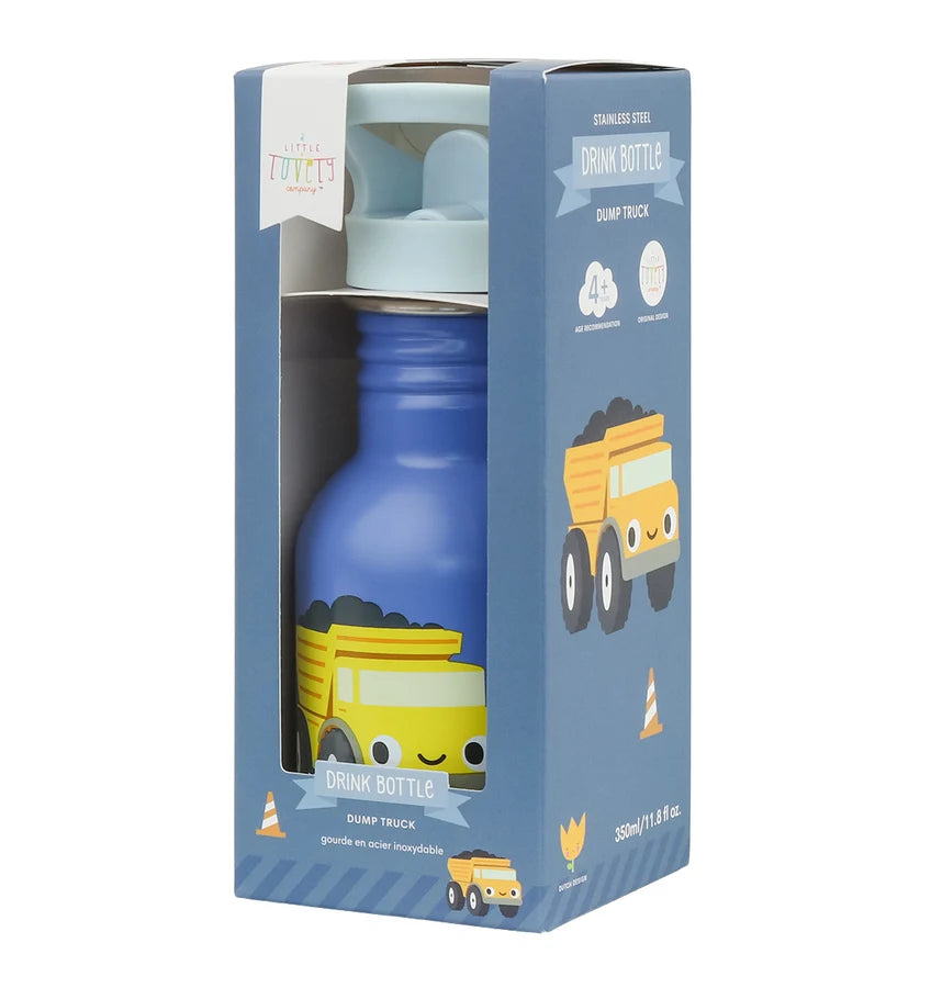 Stainless Steel Drinking Bottle (350ml) - Dump Truck