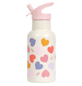 Stainless Steel Drink Bottle (350Ml) - Hearts
