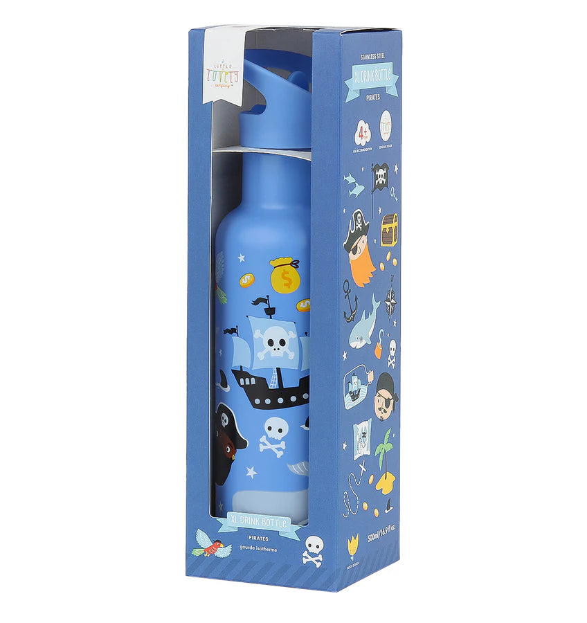 Stainless Steel Water Bottle 500ml - Pirates