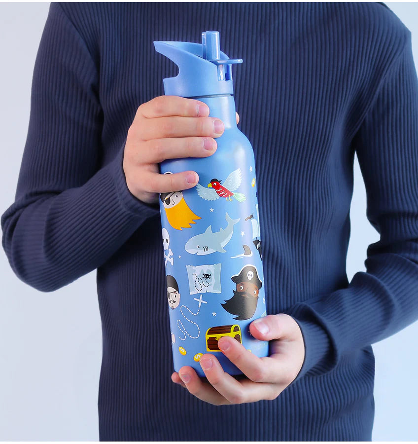 Stainless Steel Water Bottle 500ml - Pirates