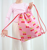 Drawstring Bag - Happy Cherries